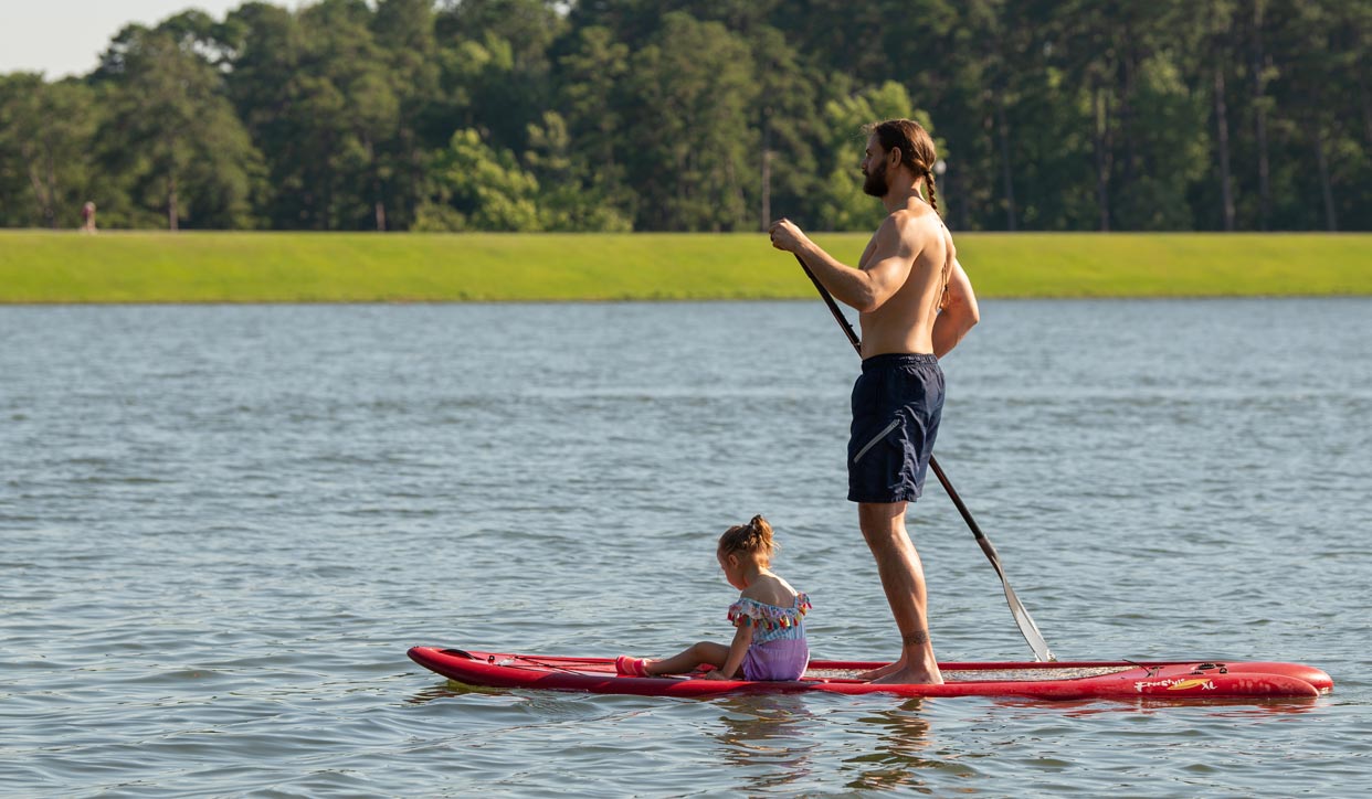 Paddle boarding